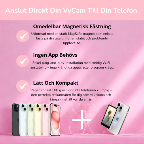 VyCam™ Trådlös Magnetisk Skärm